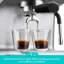 Cafetière à espresso semi-automatique avec affichage à cristaux liquides de 350 ml avec cafetière en acier inoxydable 350 ml.