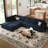 Wylodene 9-Piece Modular Sofa Sectional with Storage Ottomans-1693641383