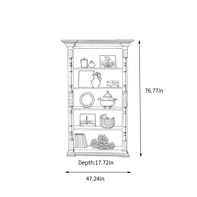 Large-capacity storage cabinet bookcase