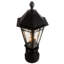 Tête de lanterne câblée 1 lumière Yorkshire H 29,5 po noire