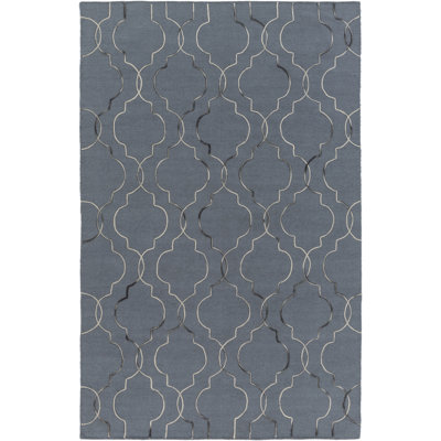 Flatweave Wool Geometric Indoor Rug