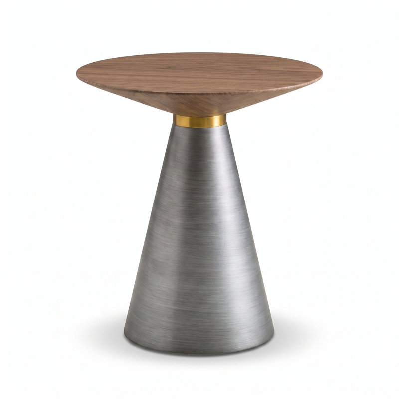 Table de bout Maybeth, 17"H x 15"W, Argent