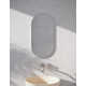 Recessed Frameless Single Door Medicine Cabinet with Adjustable Shelves