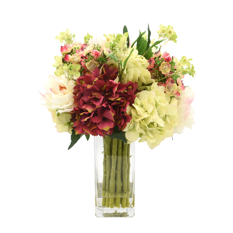 Polysilk Arrangement in Vase
