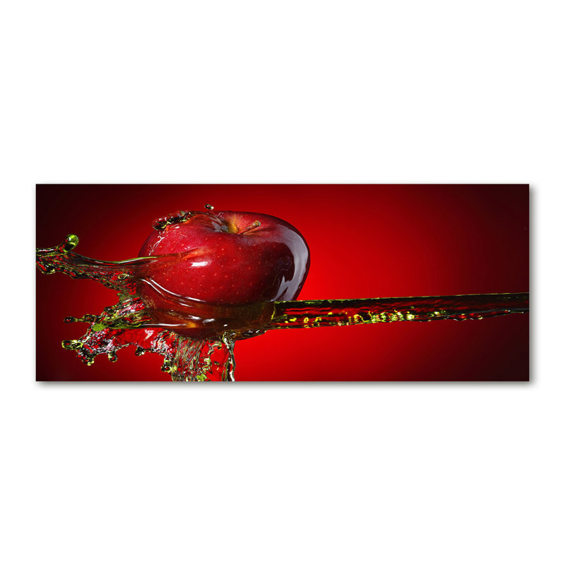 Apple And Water - Wrapped Canvas Print
