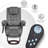 Destynie Recliner Chair with Ottoman, Fabric Accent Chair with Vibration Massage, Swivel Chair-486638972