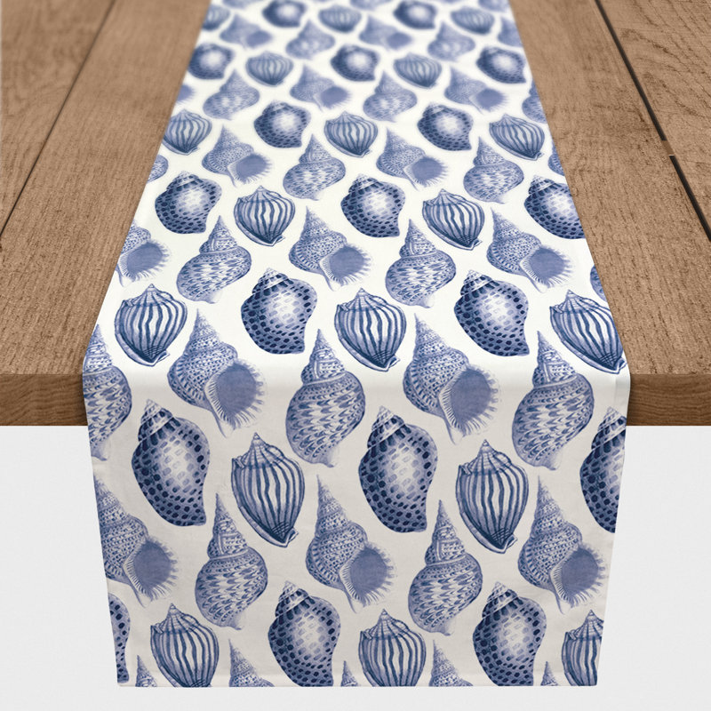 Chemin de table lapin Savarese, Bleu, 72 po x 16 po, Imprimé animal 4