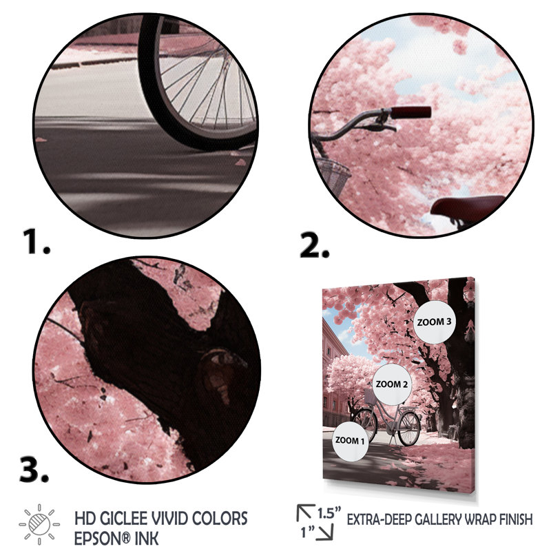 Deeana «Cycle of Life II», reproduction d'art sur toile encadrée, Cadre flottant doré, H 20 po x l 12 po x P 1 po