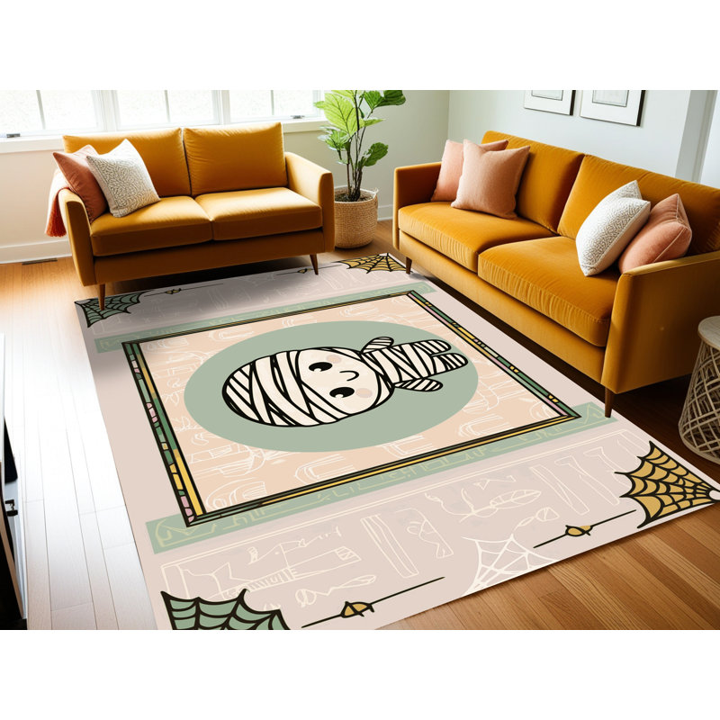 Tapis de Noël lavable The Holiday Aisle®, Rectangulaire 2 pi x 3 pi