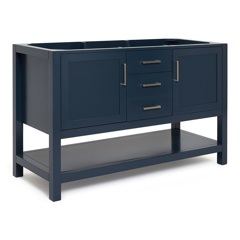 Base de meuble-lavabo simple 54 po Abdullah, Bleu