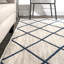 Tapis ivoire tissé à plat à la main Gilley-32573559
