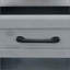Îlot de cuisine extérieur avec plateau en acier inoxydable, armoire de cuisine avec un grand tiroir, tablettes réglables, supports de rangement internes et 4 roulettes pour la préparation de pizzas-654494561