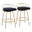 Tabouret de comptoir à hauteur fixe avec pivot