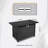 25" H X 42" W Steel Outdoor Fire Pit Table With Lid-1684064630