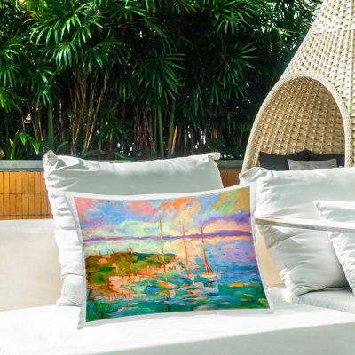 Coussin extérieur Vivid Abstract Coast