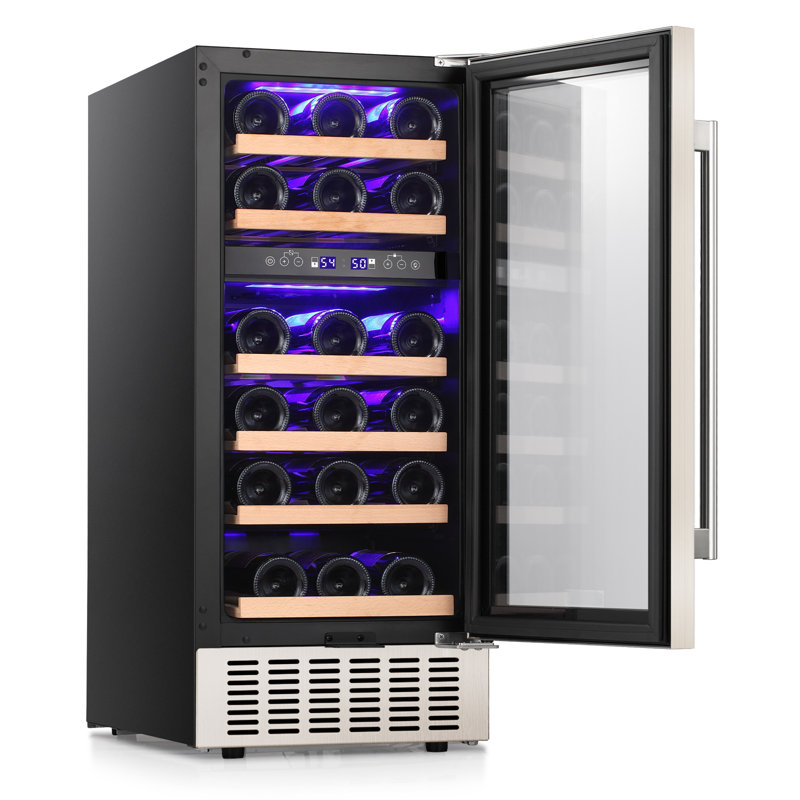 R.W.FLAME 15" 28 Bottle and 65 Can Dual Zone Freestanding/Built-In Wine & Beverage Refrigerator