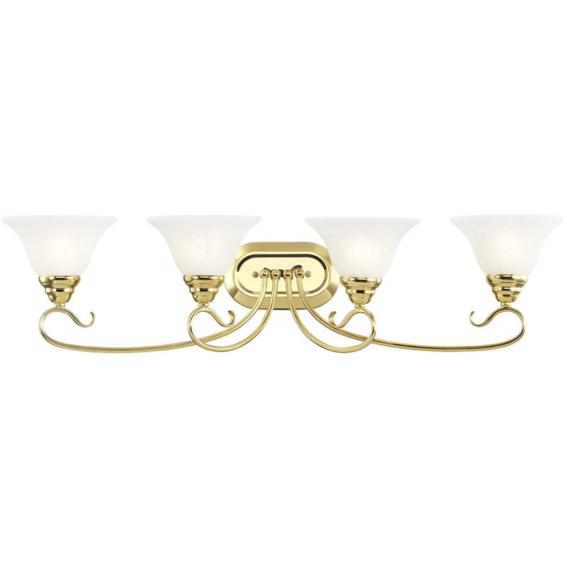 Midtown 4 - Light Vanity Light, Polished Brass