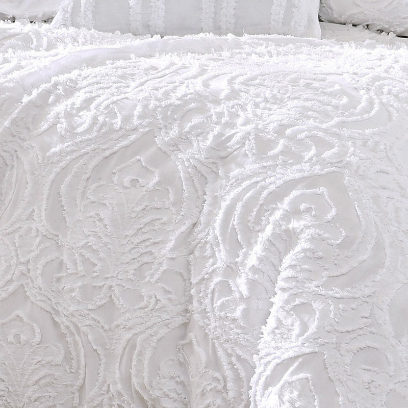Ensemble d'édredon en microfibre 6 pièces, Édredon de très grande taille et 5 pièces suppl, Blanc