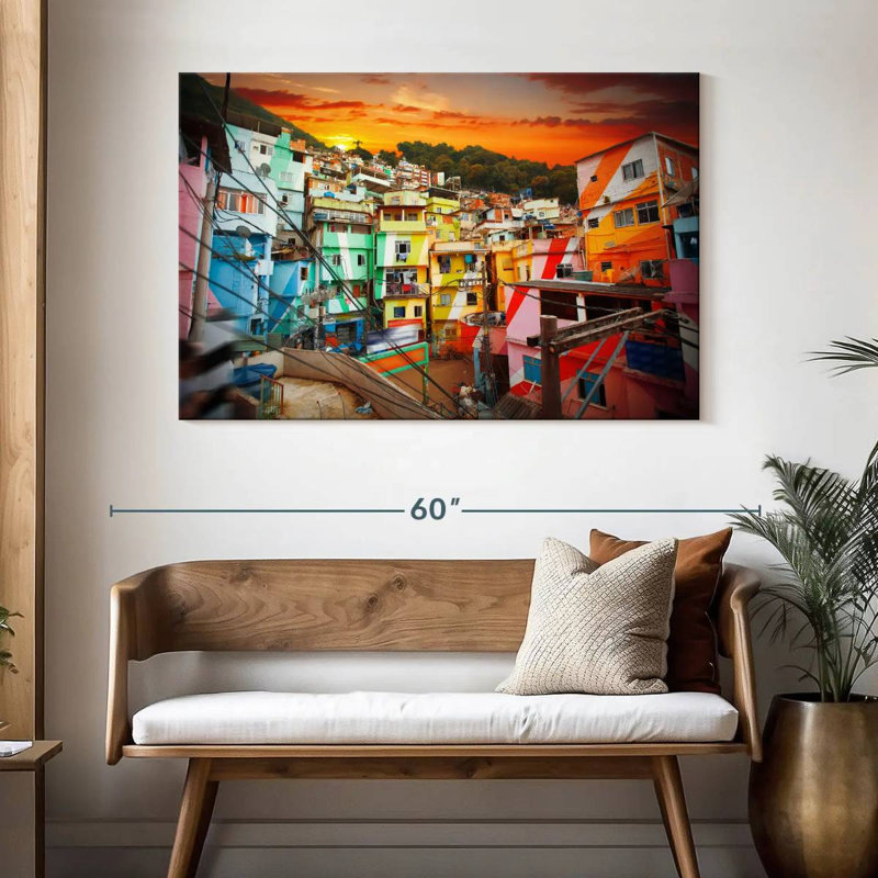Vela Rio De Janeiro Favela, H 32 po x l 48 po