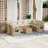 Vidaxl Garden Sofa Set Beige Poly Rattan Medium Foldable