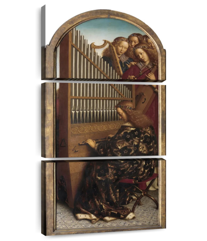 Retable de Ghent - Ange, H 32 po x l 15 po