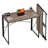 Rustic Brown Folding Computer Desk, No Assembly Space Saving Writing Table-219228384