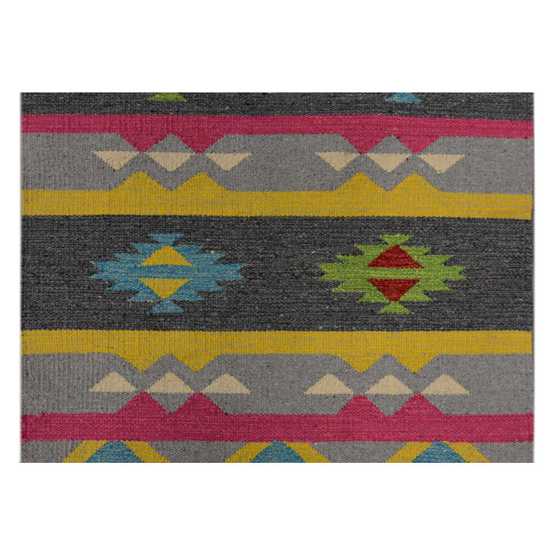 Aztec Hand Woven Area Rug, Runner 60 x 200cm