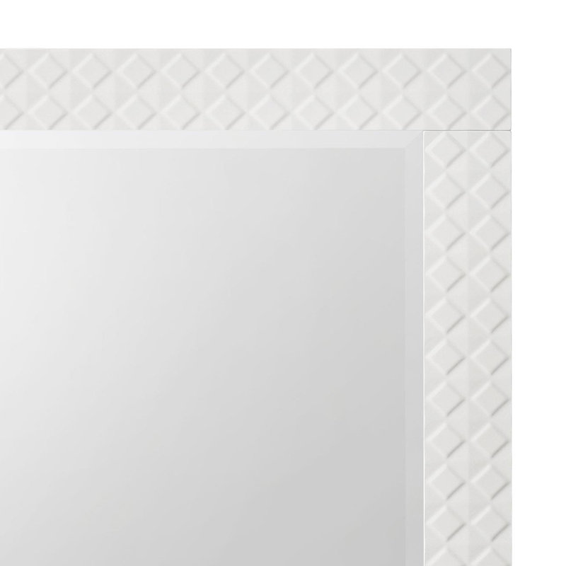 Dresser Mirror White High Gloss