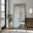 Lensa Rectangle Metal Full Length Wall Mirror with Embedded Bracket-233625010-233625013