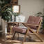 Chaise d'appoint avec structure en bois massif