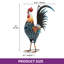 Statue de jardin coq surdimensionnée 32 po-1160035541