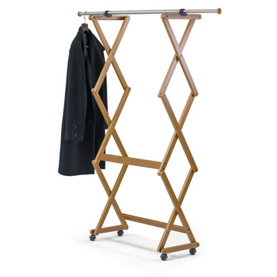 651 Felix Cherry Closable and Extendable Coat Rack