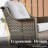 10- Person Rattan Outdoor Seating Group With Swivel Rockers and Fire Pit Table-1994947280