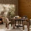 Indie Outdoor Round Teak Dining Table