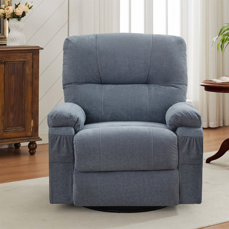 Fauteuil inclinable rotatif à 360 degrés polyvalent avec coussin et dossier moelleux pour un confort et une détente ultimes