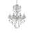 37" In Eilish Silver Crystal 8-Led Light Chandelier