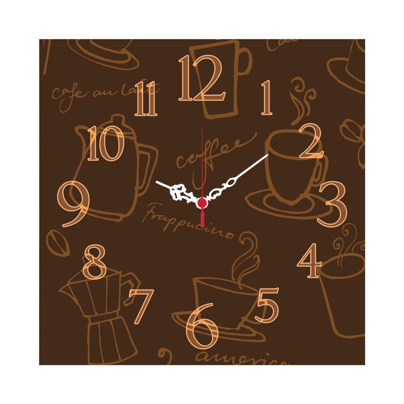 Elegant Decorative Wall Clock, 15.7 x 15.7 inches | 100% MDF, Thickness: 0.2 inches | Stylish Home Décor for Living Room, Bedroom & Office | Modern Design with Minimalist Aesthetic