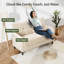 Canapé 50 po, velours côtelé confortable avec coussin, structure en bois massif, siège profond moderne, chambre à coucher et salon, canapé de bureau-936110188