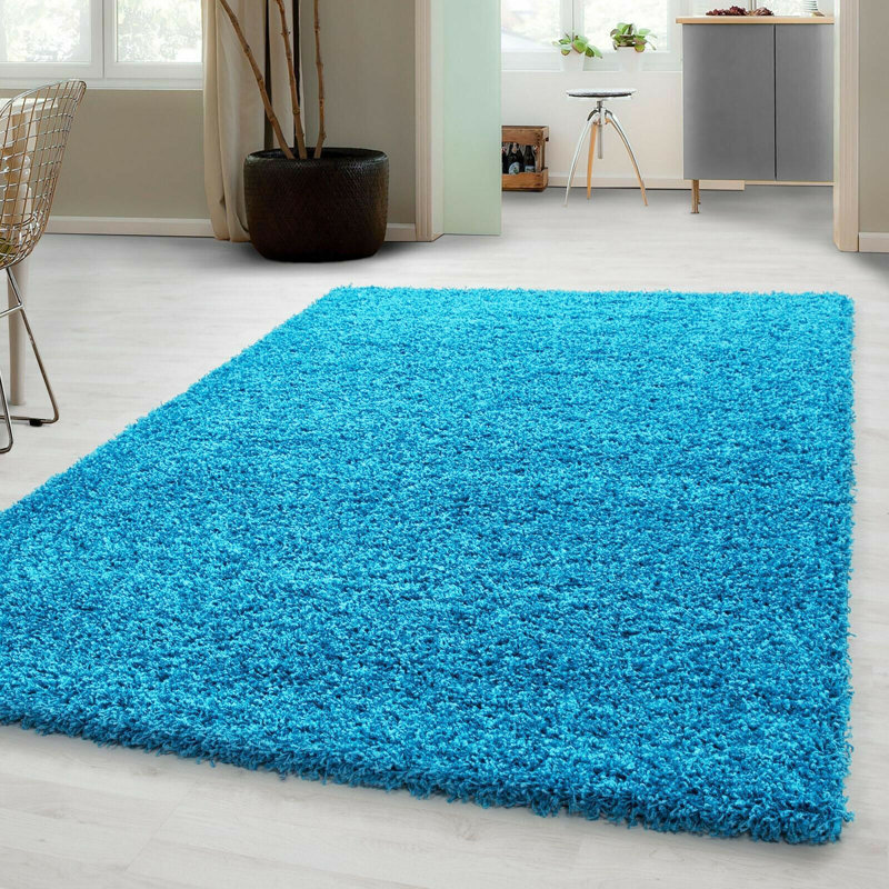 Aanuoluwa Solid Colour Shag 160cm X 230cm Indoor / Outdoor Area Rug