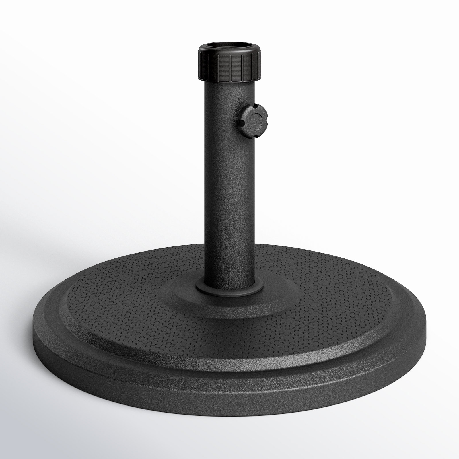 Kade Fiberstone Free Standing Umbrella Base, Black