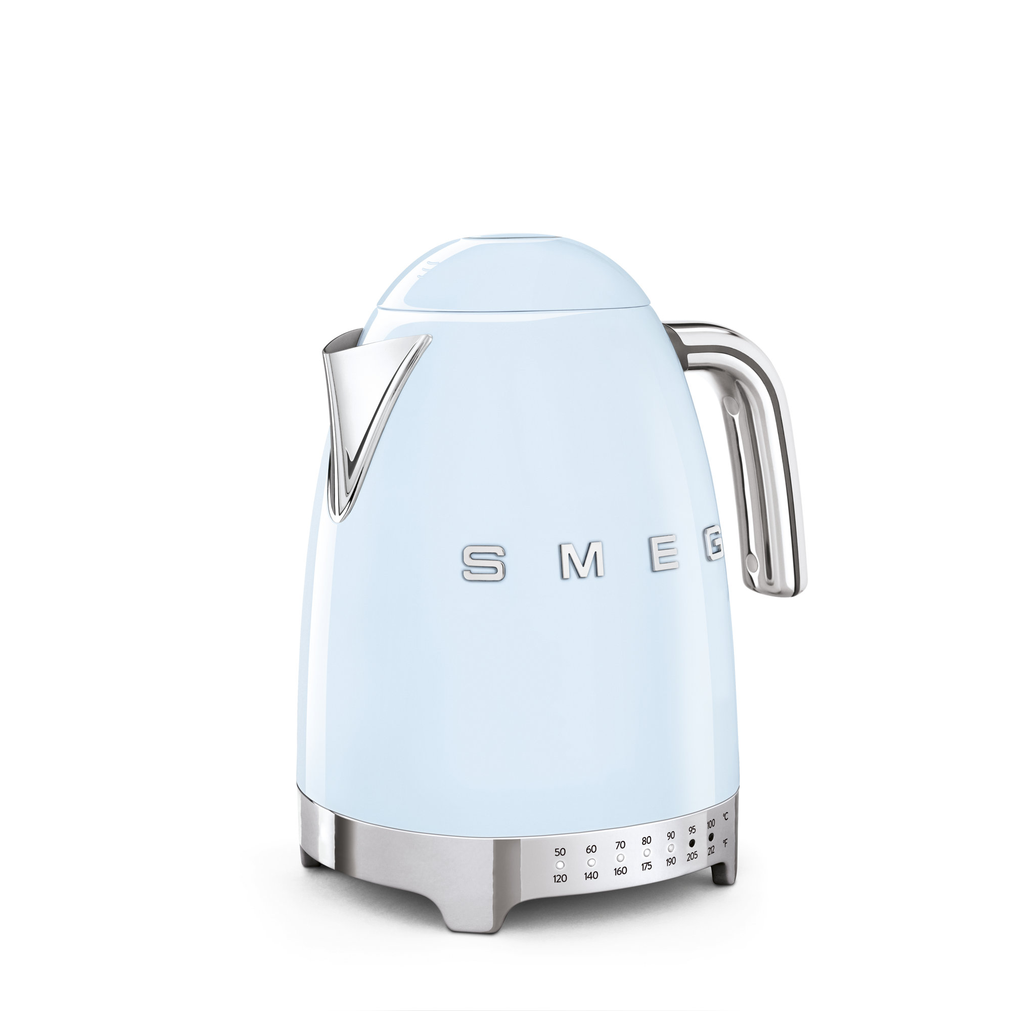 SMEG 50's Retro Style 7-Cup Variable Temperature Electric Kettle, Pastel Blue