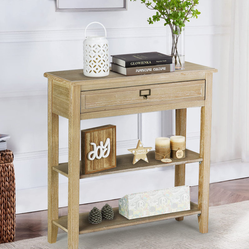 Bodmin 29"W Console Table with Shelf, Natural