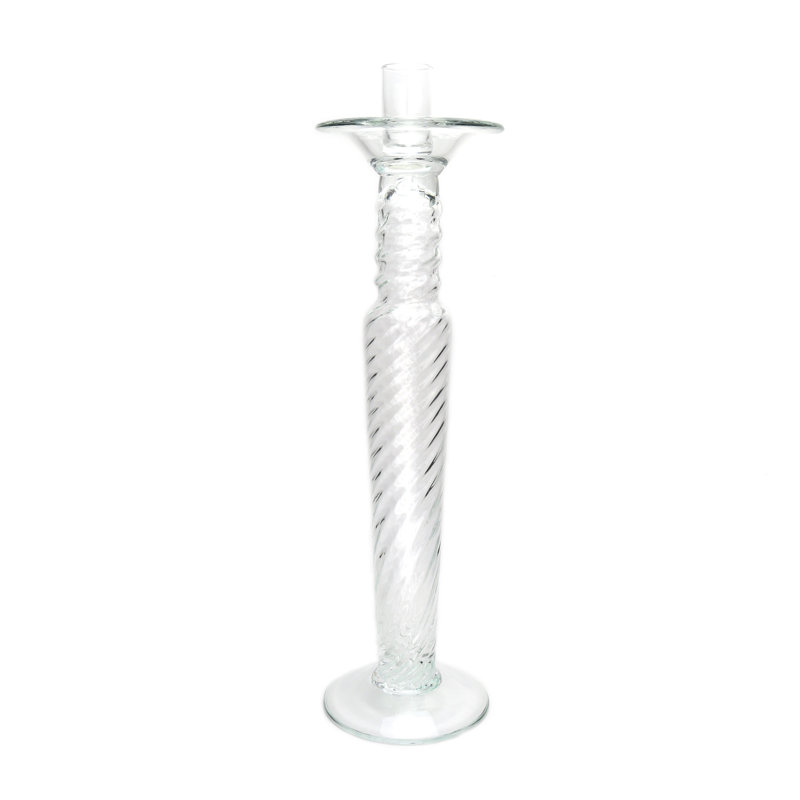 Firenze 21'' H Glass Tabletop Candlestick