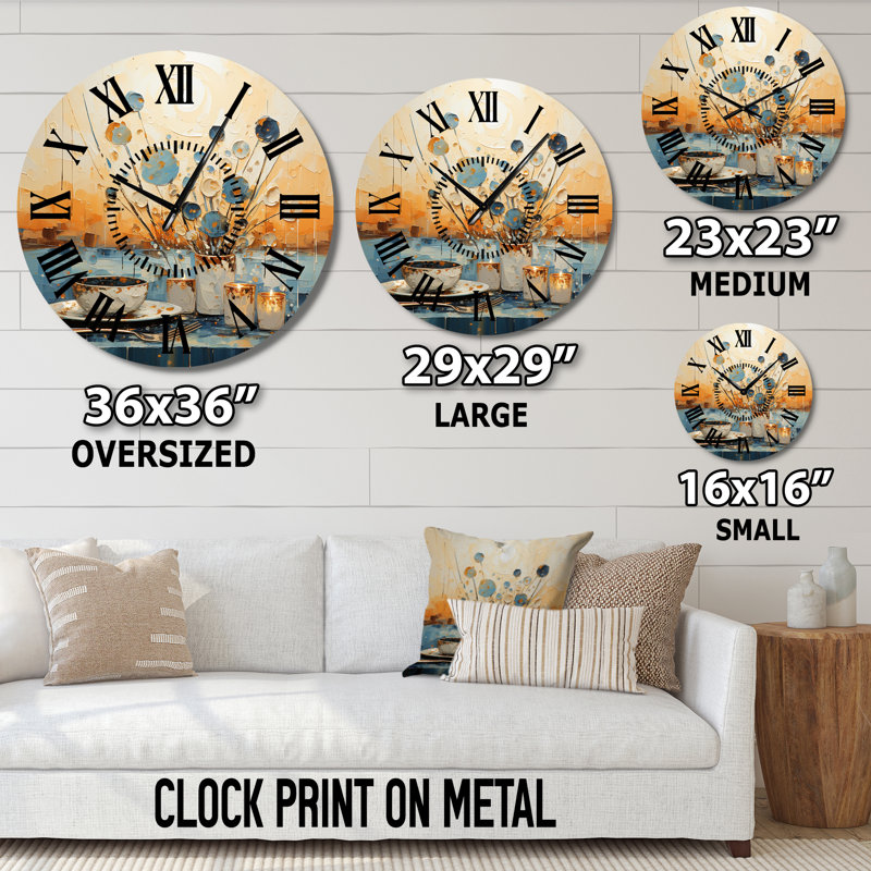Horloge murale de cuisine Blue Blue, Grand