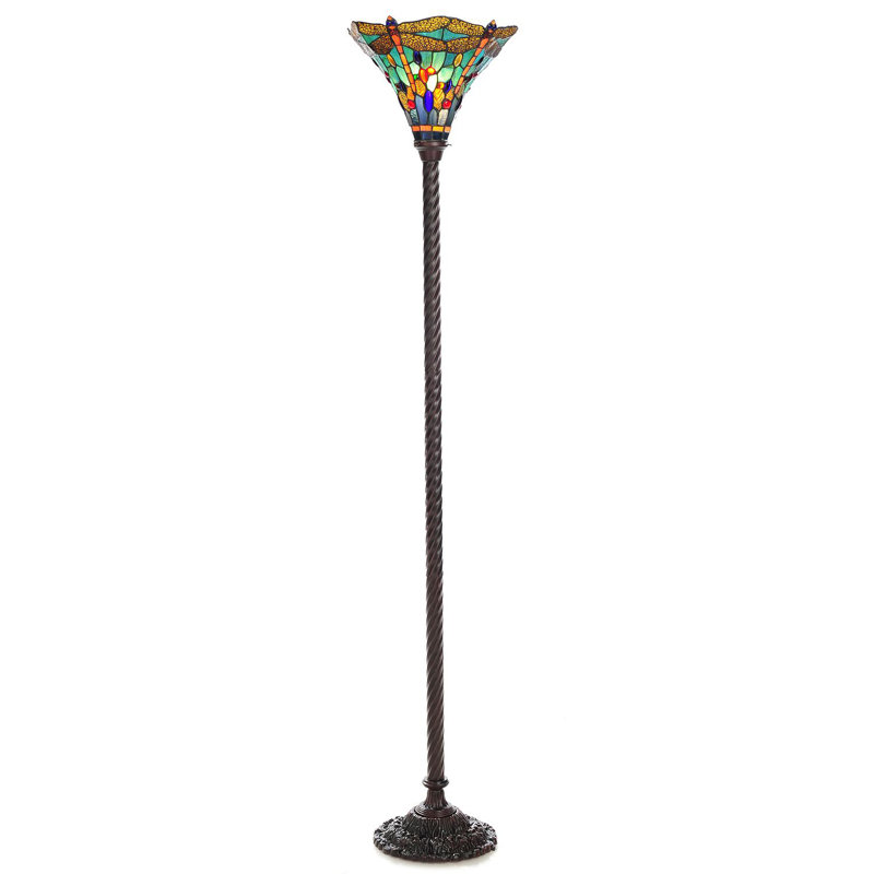 Turquoise Tiffany Style Floow Lamp