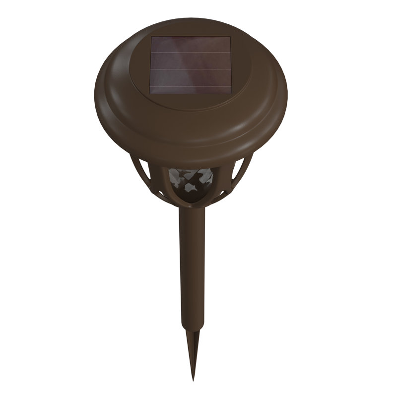 Rutland All - Weather Tulip Design Solar Powered LED Garden & Pathway Lights, Brown