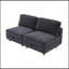 Canapé modulaire modulaire avec rangement, canapé convertible et multifonctionnel en tissu pliable pour aménager des pièces flexibles (gris)