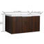 Meuble-lavabo moderne de 36 po, lavabo inclus, porte à fermeture douce, conception à 2 portes, noyer, rangement généreux de 36 po avec lavabo, 2 portes, amplement pour les visites fréquentes-32210595-32210592