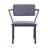 Gray Fabric & Gunmetal Finish Office Chair-1059509946