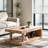 Wood coffee table